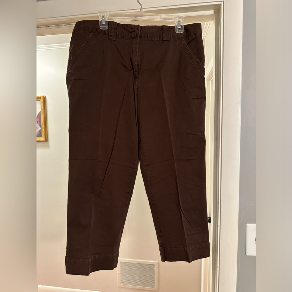 Kim Rogers brown size 16 capri
